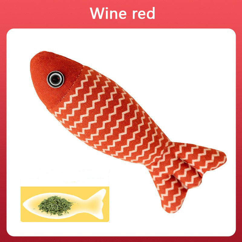 Catnip Fish Cat Toys For Kittens - Chew, Teaser & Self-Play canrusupet