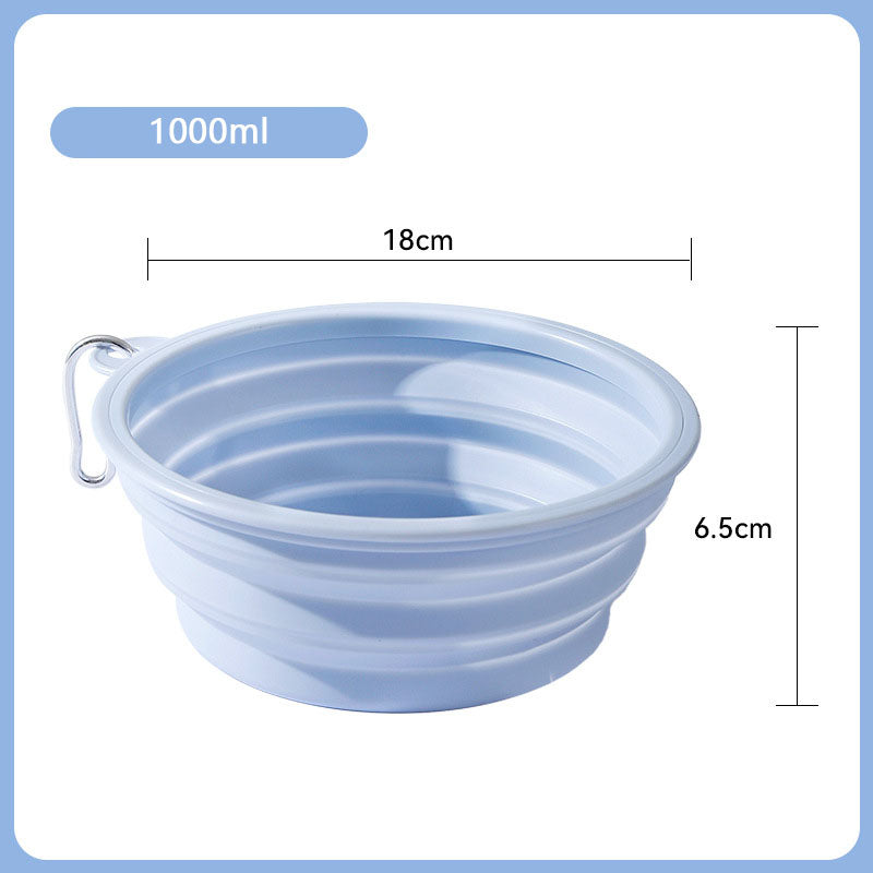 Folding Going Out To Drink Water Dog Bowl For Pet canrusupet