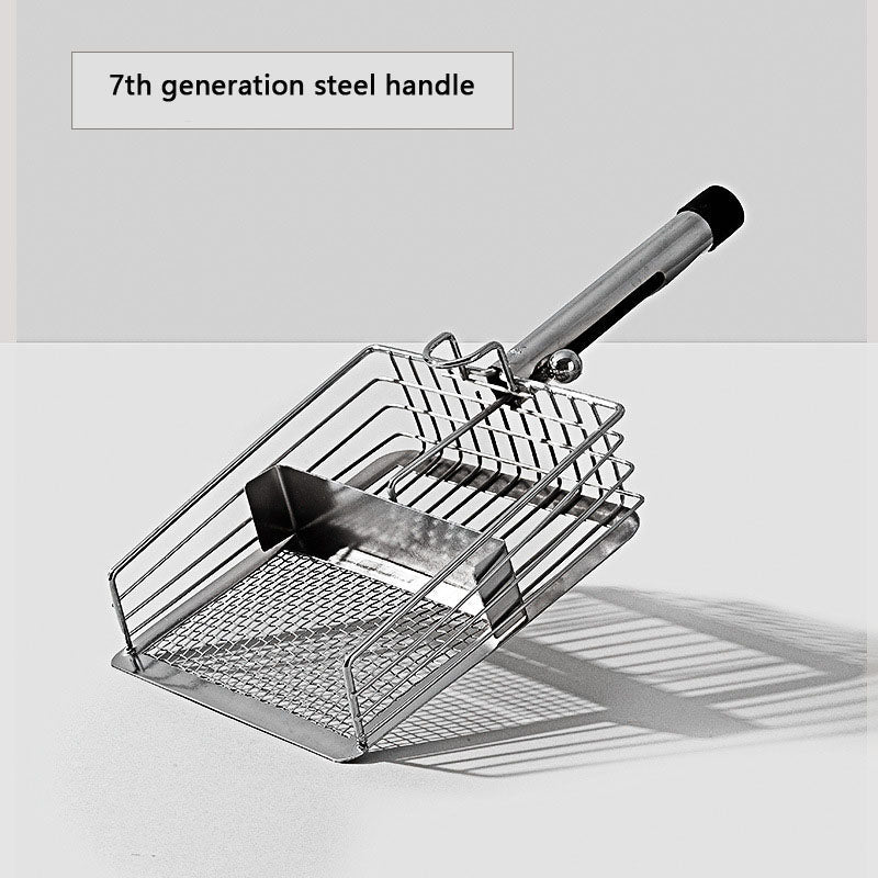 Stainless Steel Cat Litter Scoop - Fine Mesh For Bentonite canrusupet