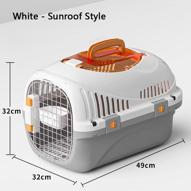Portable Airline Pet Carrier – Hard-Sided Dog & Cat Travel Crate canrusupet