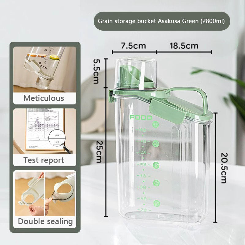 Moisture-proof Sealing Dog Food Container With Scale canrusupet