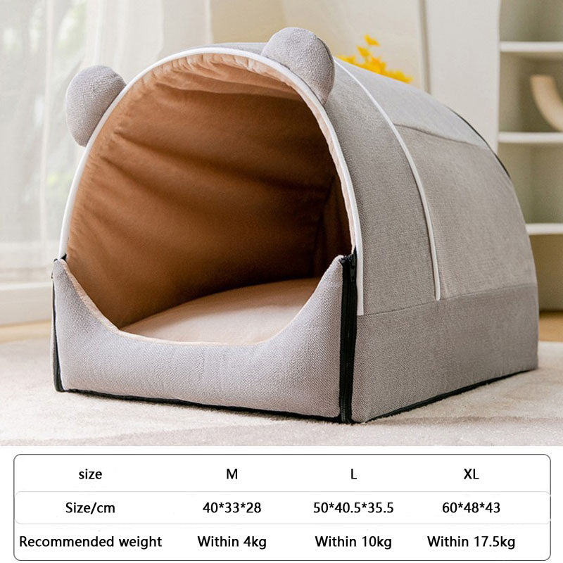 House Design Enclosed Removable And Washable Dog Kennel canrusupet