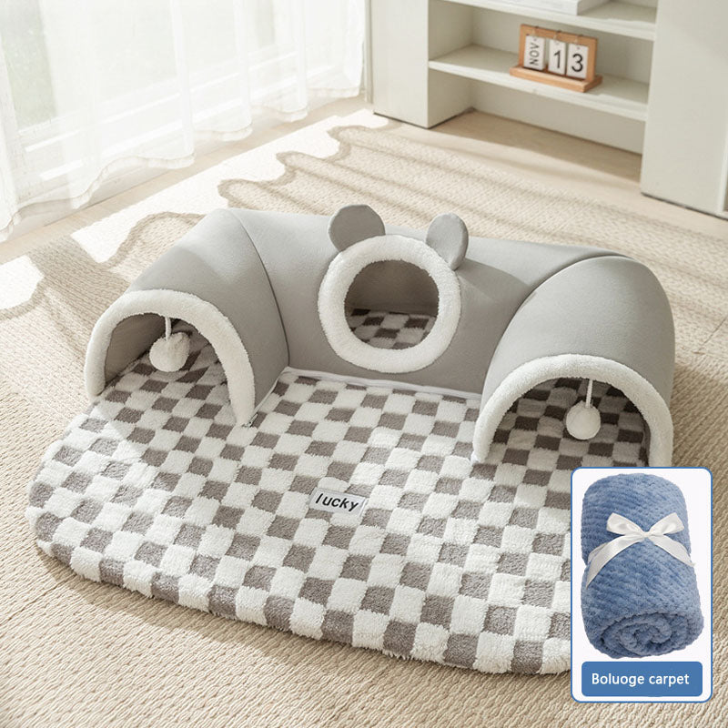 Deer Style Tunnel Design Dog Kennel Cat Nest canrusupet