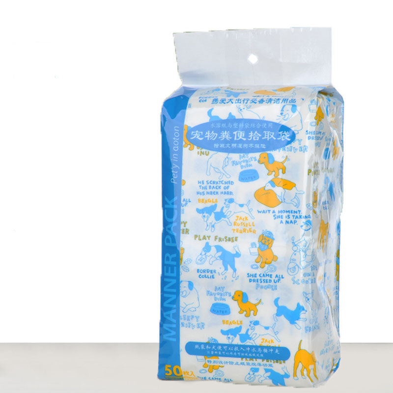 Disposable Double-layer Plastic Bags For Pick Up Dog Poop canrusupet