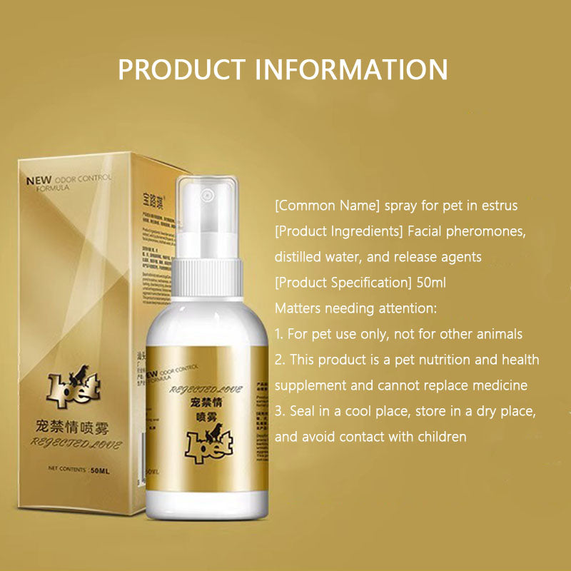 Cat Pheromone Spray To Stop Heat Cycle & Meowing - Non-Drug canrusupet