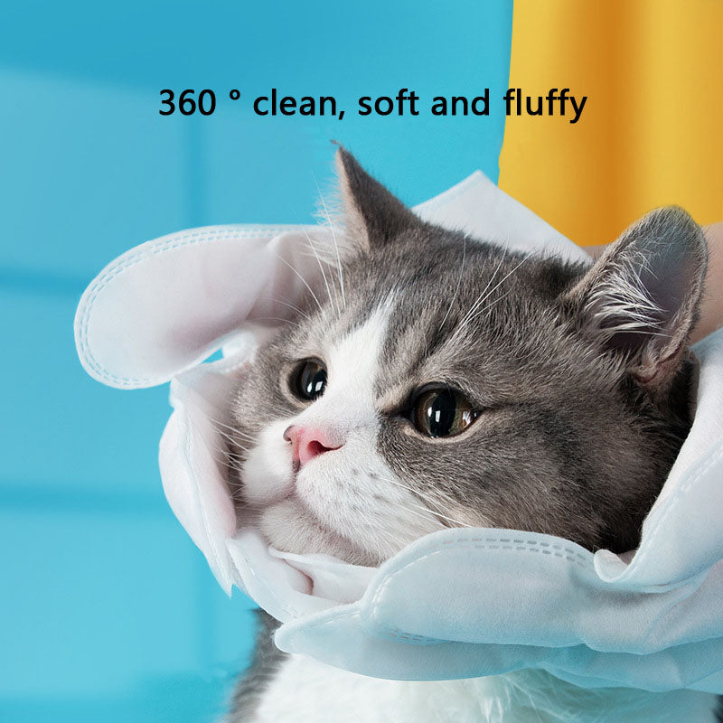 Glove Style Cleaning Wet Wipes Used For Pet Dry Cleaning canrusupet