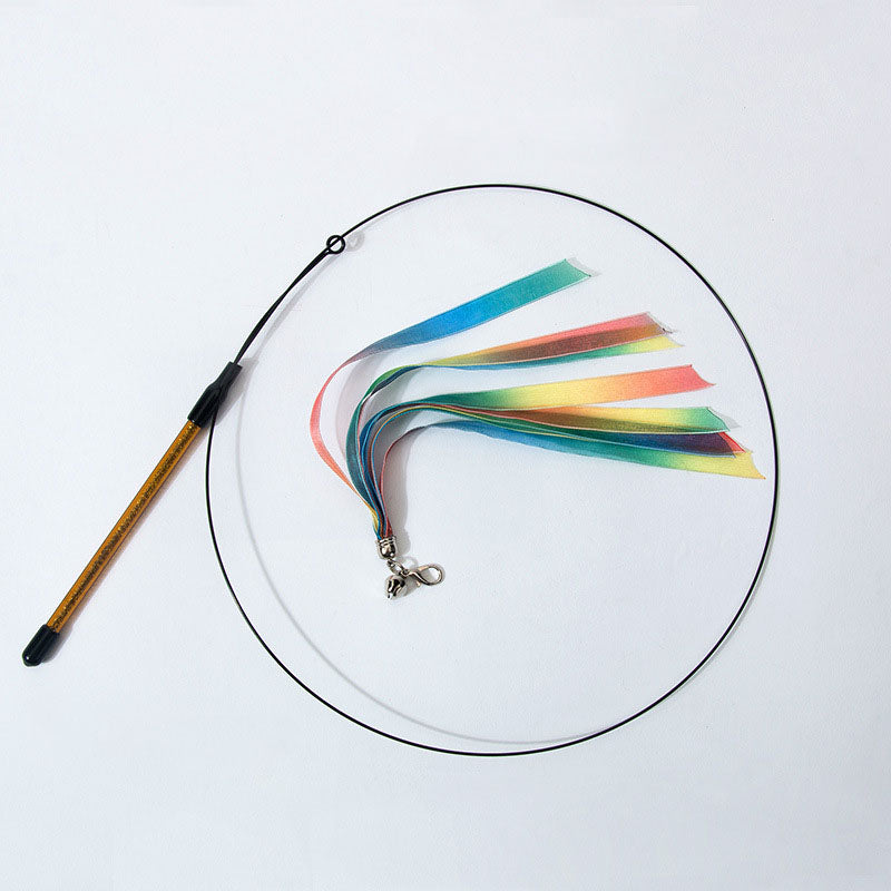 Chew-Proof Kitten Cat Toys - Replaceable Feather Teaser canrusupet