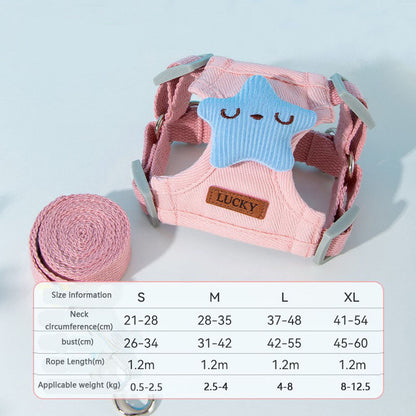 Cartoon Style Vest Style Dog Chain For Dogs Cats canrusupet