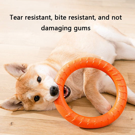 Bouncy Tug Ring Frisbee Dog Toys - Durable Chew-Proof canrusupet