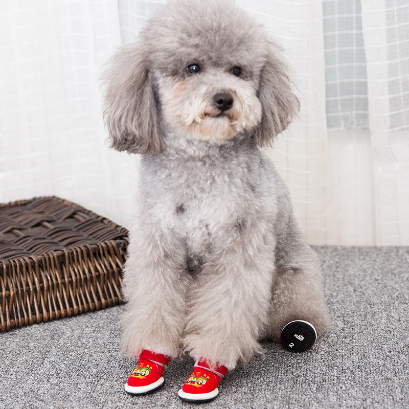 Dog Boots Winter Shoes For Small Dogs - Warm All-Season canrusupet