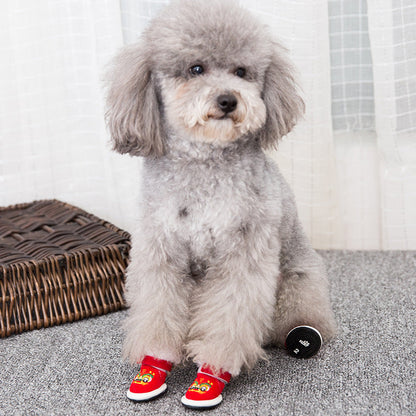 Dog Boots Winter Shoes For Small Dogs - Warm All-Season canrusupet