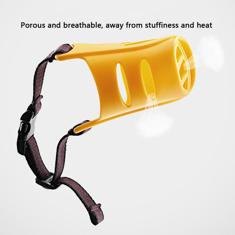 Duckbill Style Silicone Rubber Dog Muzzle For Small Dog canrusupet
