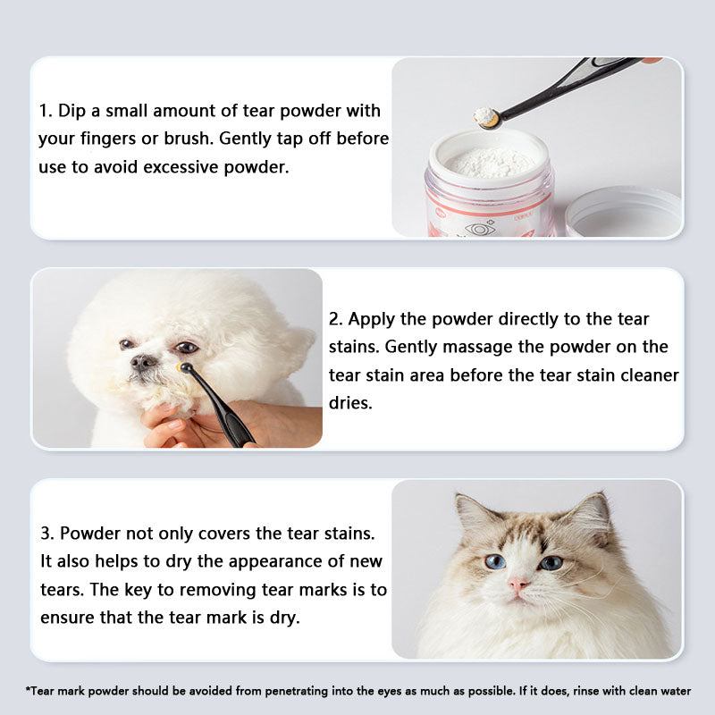 Cleaning Powder For External Use Tear Stains To Pet canrusupet
