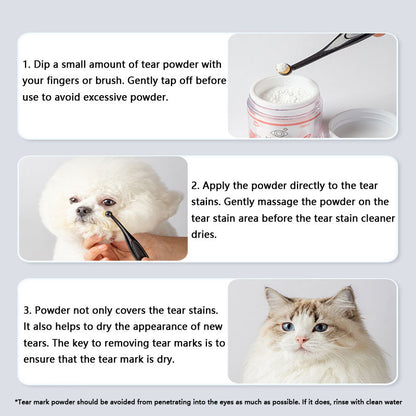 Cleaning Powder For External Use Tear Stains To Pet canrusupet