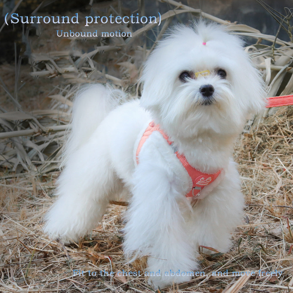 Dog Chest Harness Plush Comfort - canrusupet