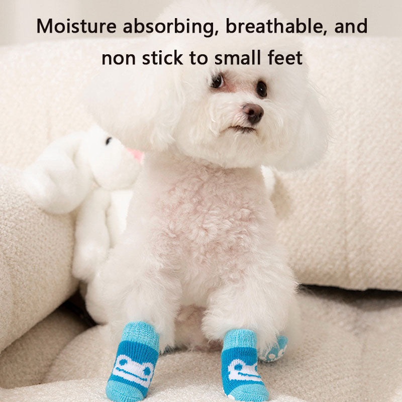 Non-Slip Knit Sock Boots For Dogs - Small/Medium Breeds Dogs canrusupet