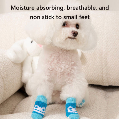 Non-Slip Knit Sock Boots For Dogs - Small/Medium Breeds Dogs canrusupet