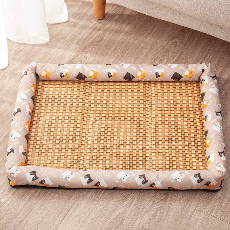 Pet Ice Mat Cat Kennel Rattan Mat - canrusupet