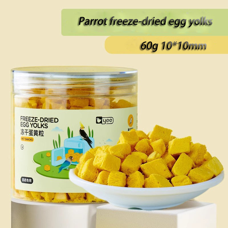 Parrot Training Reward Treats Freeze-dried Egg Yolks - canrusupet