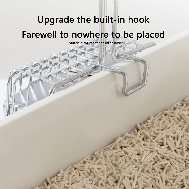 Stainless Steel Cat Litter Scoop - Fine Mesh For Bentonite canrusupet