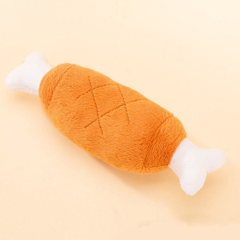 Squeaky Fruit & Veggie Plush Dog Chew Toys For Small Dogs canrusupet