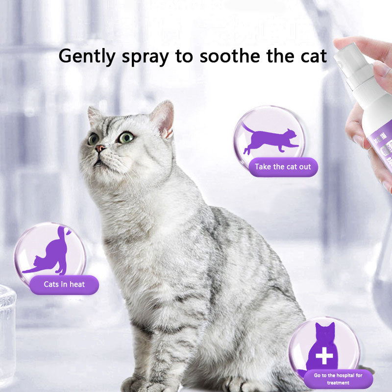 Cat Calming Pheromone Spray - Stop Heat For Female Cats canrusupet