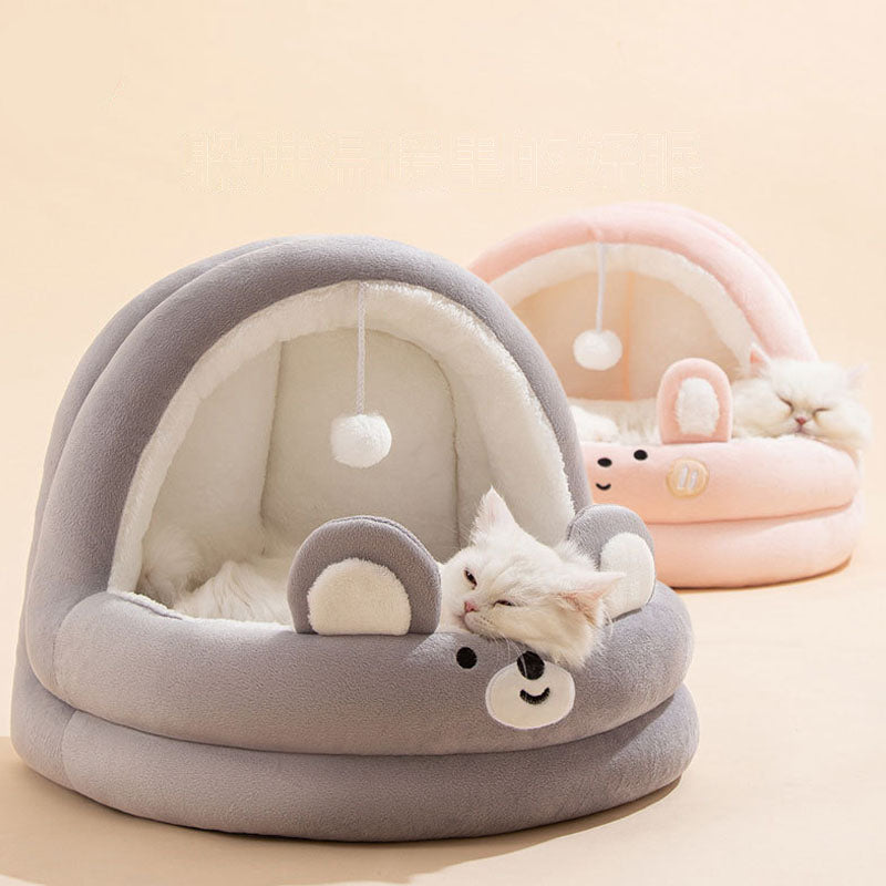 Cradle Style Semi Enclosed Dog Kennel For Small Dogs Cats canrusupet