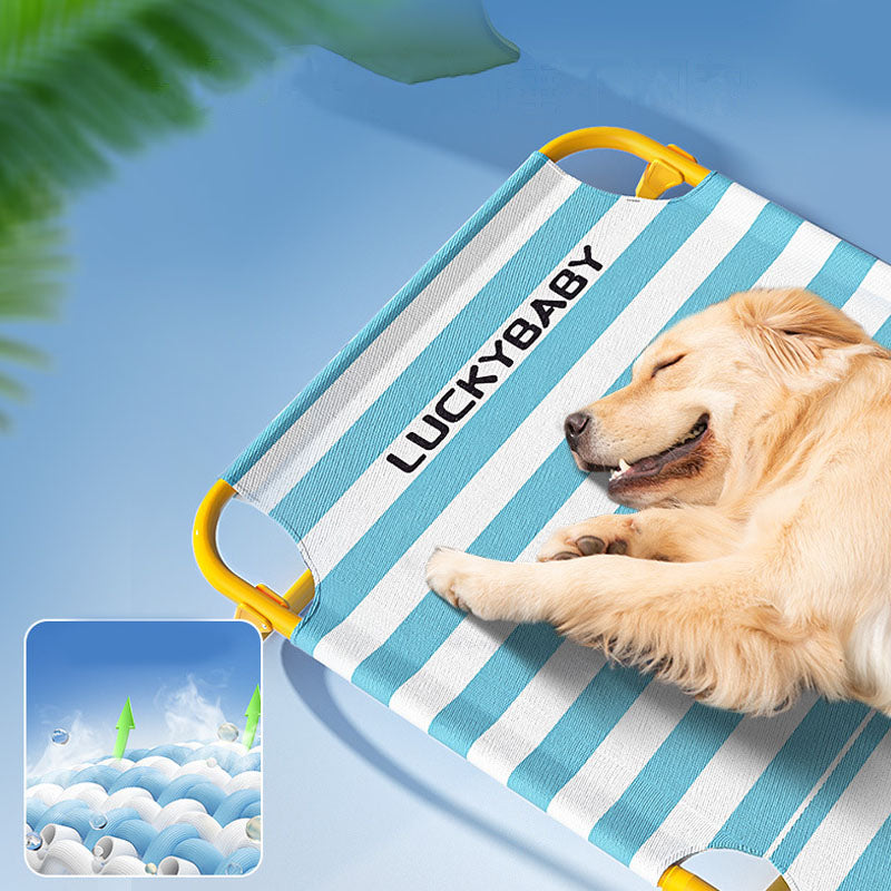 Stripe Marching Bed Style Dog Kennel For Medium To Large Dog canrusupet