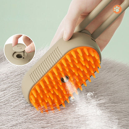 3-in-1 Dog Grooming Brush Cat Hair Spray Massage Comb No-rinse Cleaning brush - canrusupet