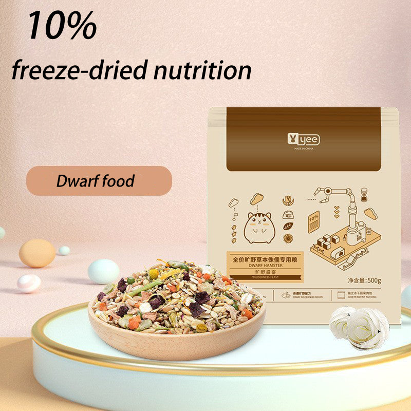 Hamster Food Freeze-dried Fruit and Vegetable Chow - canrusupet