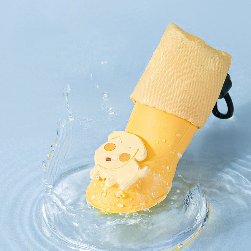 Gaobang Design Silicone Material Rain Boots For Small Dogs canrusupet