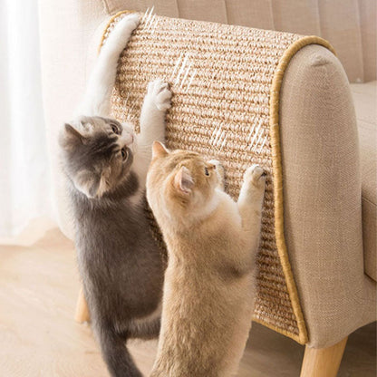 Cat Scratcher Pad - Sisal Mat For Sofa Protection & Cat Bed canrusupet