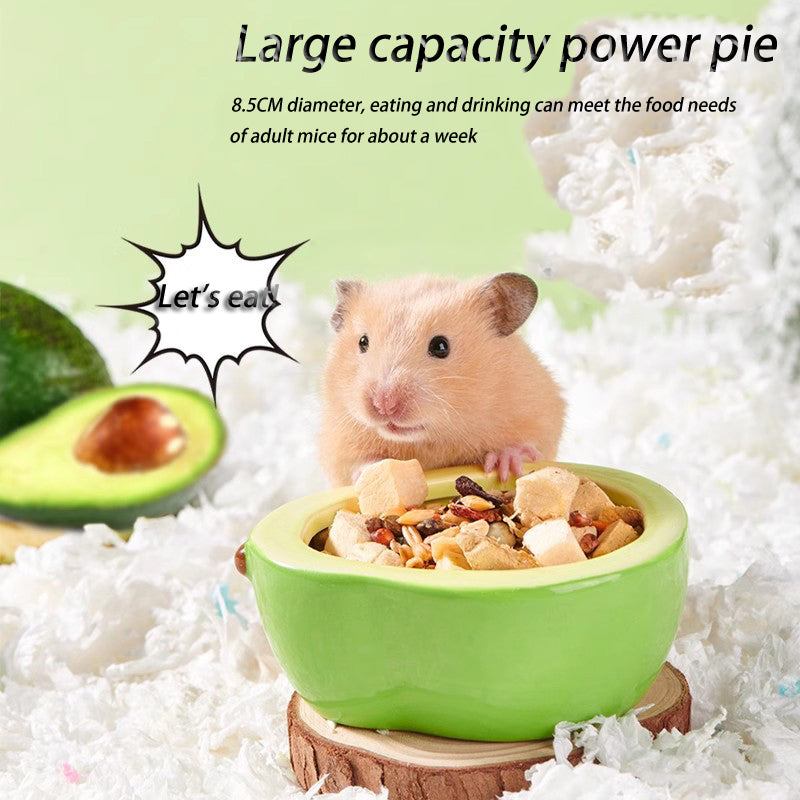 Ceramic Hamster Avocado Bowl