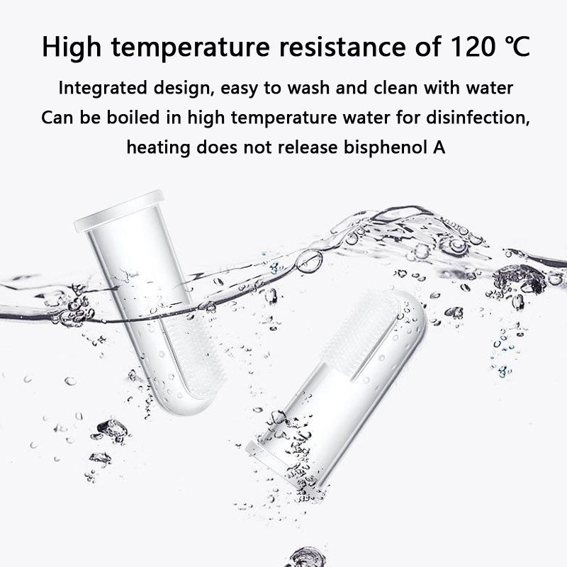 Silicone Rubber Finger Cuff Style Dog Toothbrush canrusupet