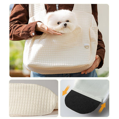 Pet Carrier Bag For Dogs & Cats - Crossbody Backpack canrusupet