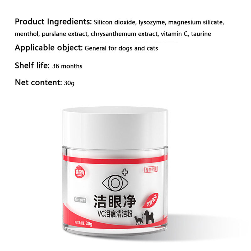 Cleaning Powder For External Use Tear Stains To Pet canrusupet