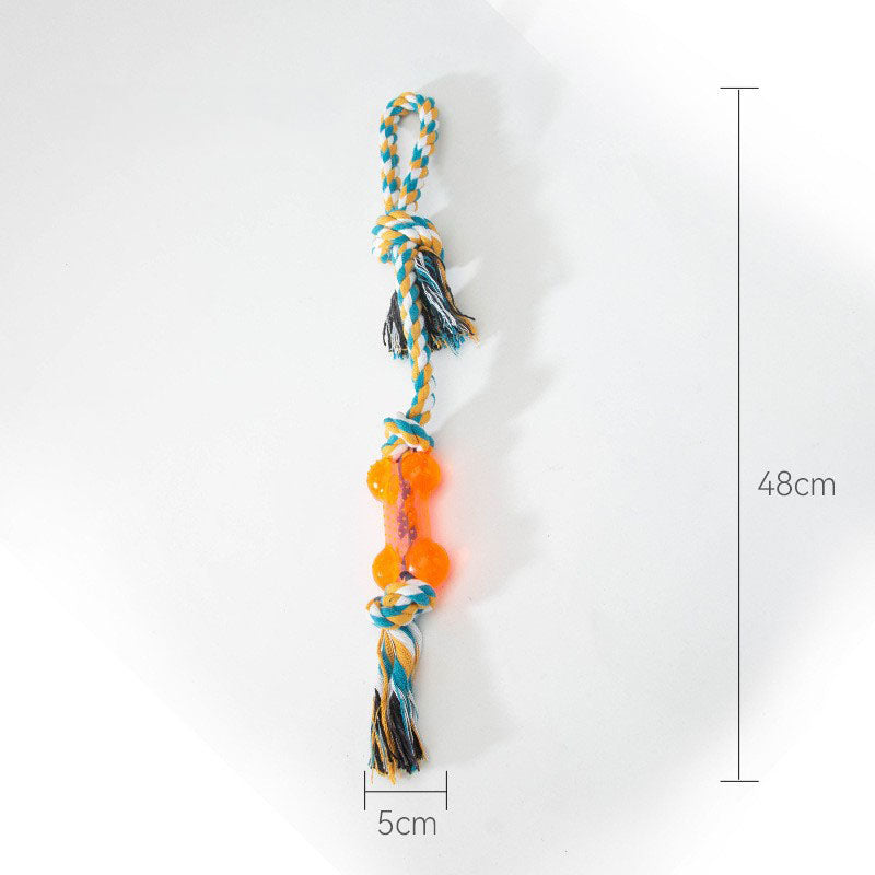 Durable Rope Dog Chew Toys For Small/Medium Dogs Training canrusupet