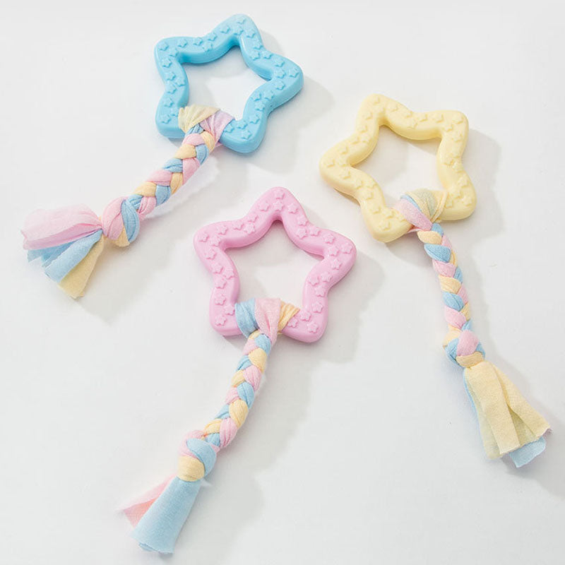 Durable Small Dog Chew Toys - Rubber Teething Bone Dog Toys canrusupet