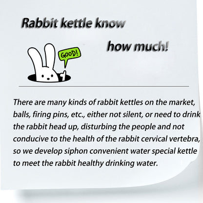 The Rabbit Water Bottle Is Silent and Automatically Feeds Water