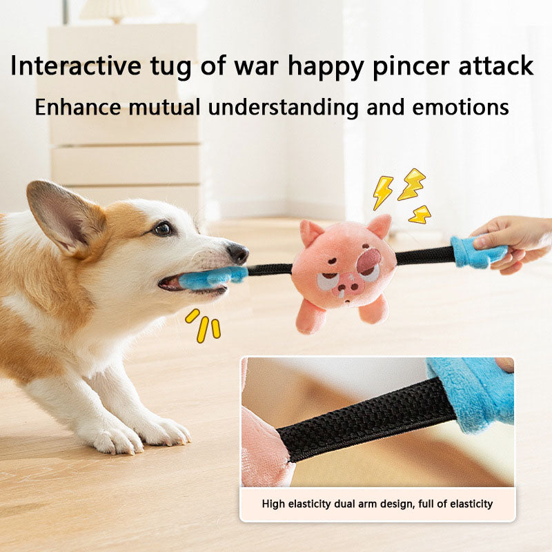 Chew-Proof Squeaky Pig Dog Toys For Small Dogs - Tug Play canrusupet