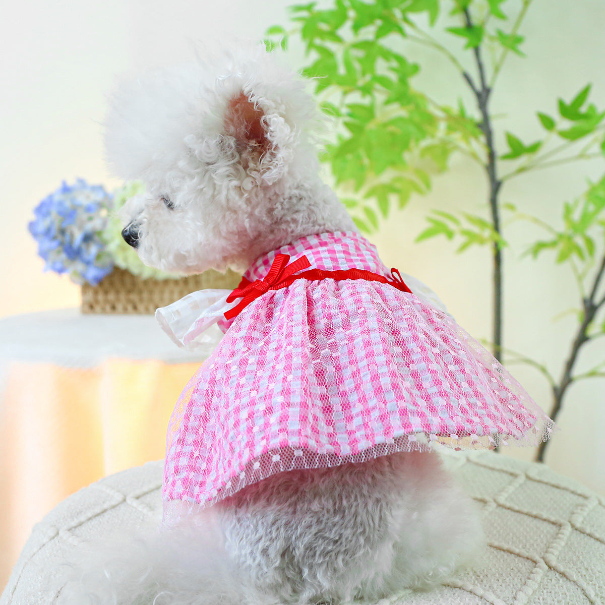 Dog Or Cat Clothes Woven Gauze Skirt - canrusupet