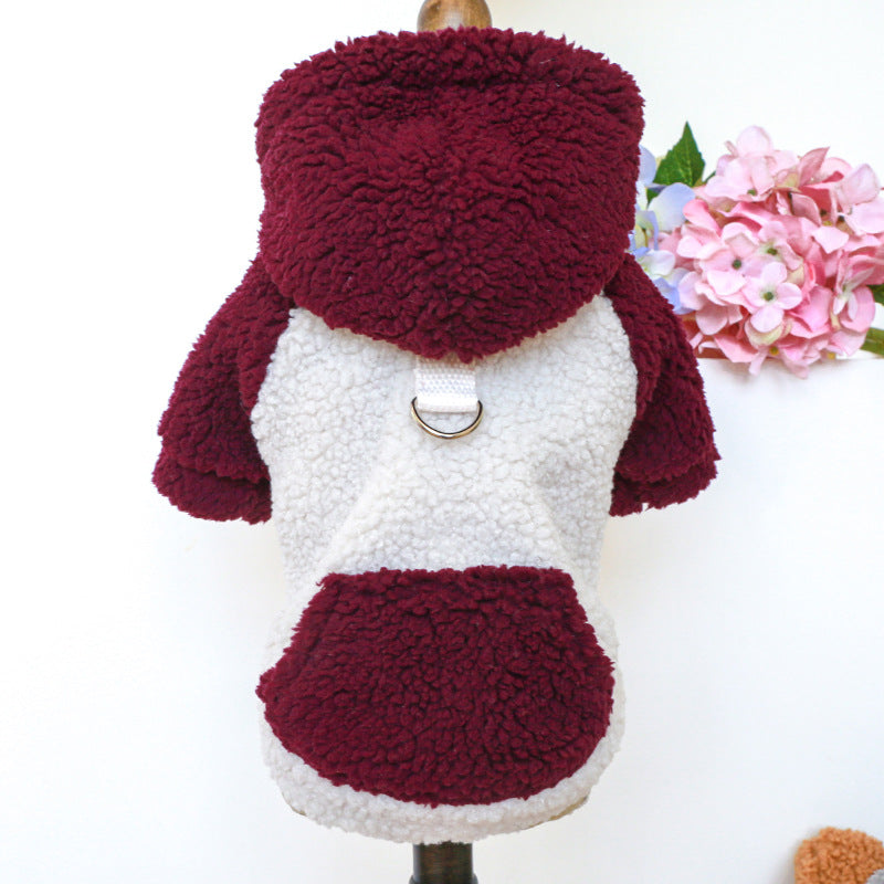 Dog Or Cat Clothes Cold Resistant Lamb Wool - canrusupet