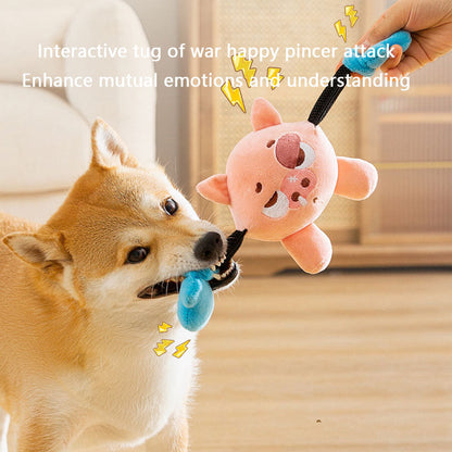 Chew-Proof Squeaky Pig Dog Toys For Small Dogs - Tug Play canrusupet