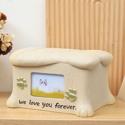 Custom Pet Portraits Resin Pet Urn