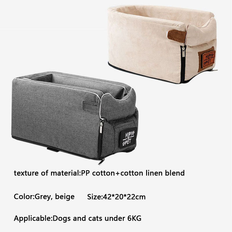 Center Console Seat  Dog Car Seat For Small Dogs Cats canrusupet