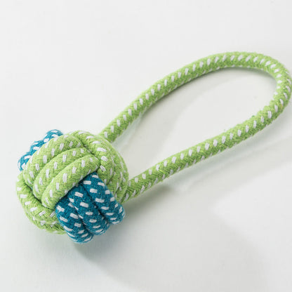 Teeth Grinding Knot Style Ball Style Dog Toys canrusupet