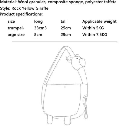 Giraffe Shape Messenger Bag For Small Dogs Cats canrusupet