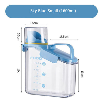 Moisture-proof Sealing Dog Food Container With Scale canrusupet