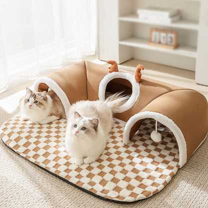 Deer Style Tunnel Design Dog Kennel Cat Nest