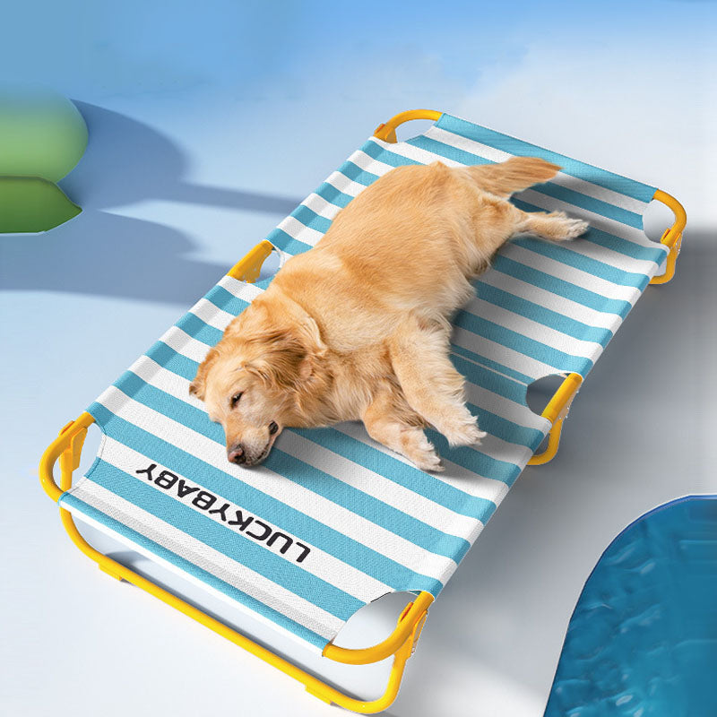 Stripe Marching Bed Style Dog Kennel For Medium To Large Dog canrusupet